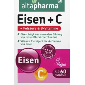 Altapharma Comprimés de fer  Eisen+C, 60 comprimés