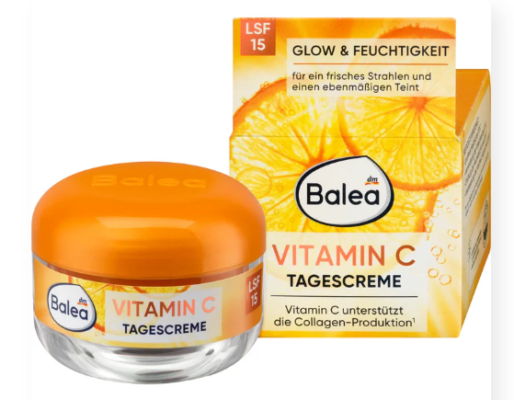 Balea Crème visage à la vitamine C SPF 15, 50 ml